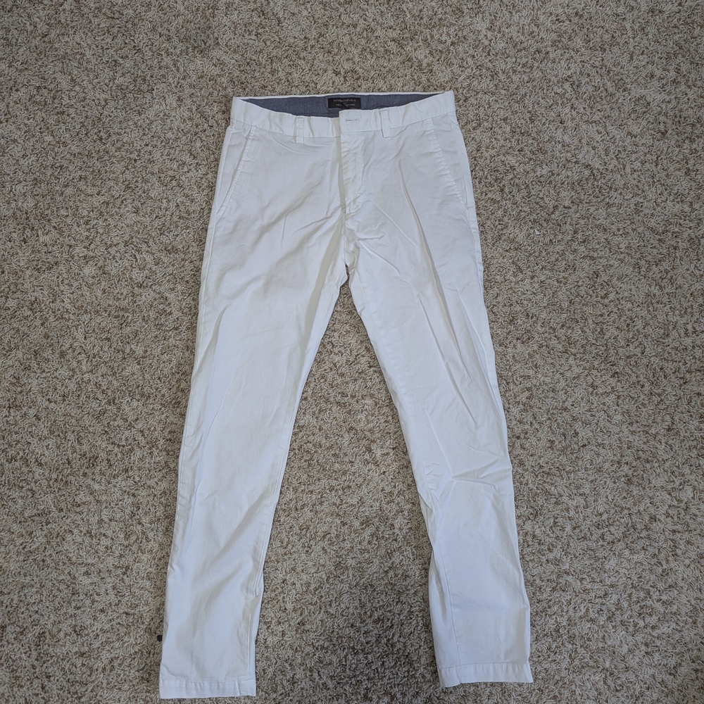Banana Republic White Chinos